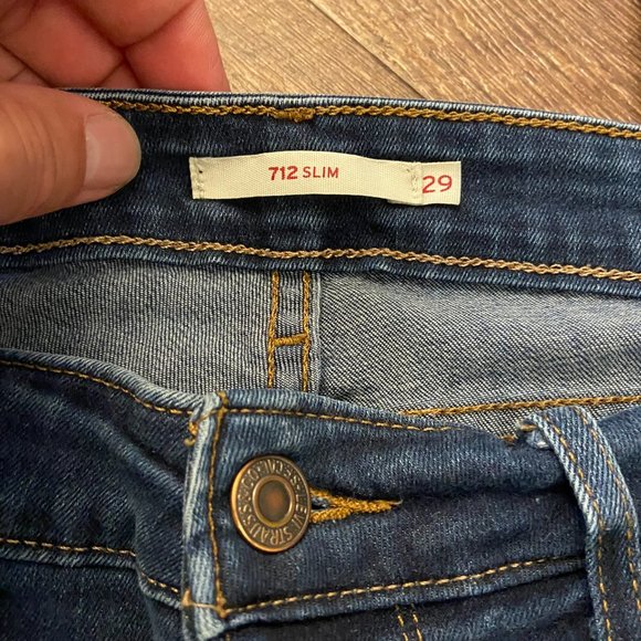 Levi's 712 Slim Straight Jeans - 29x32 - Picture 5 of 8